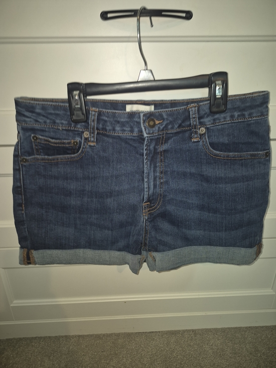 Goodthreads Pants - Goodthreads Dark Blue Rolled Hem Denim Shorts